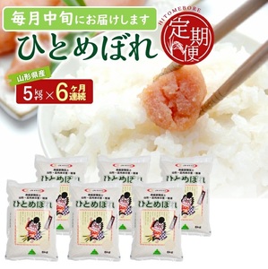 SH0068　【6回定期便】［精米］ひとめぼれ　5kg×6回(計30kg) JS