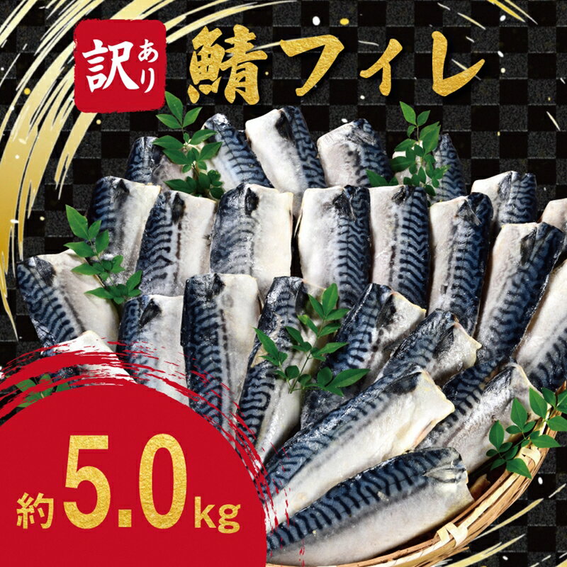 【ふるさと納税】 訳ありサバフィレ 5kg 無塩 【 風味や脂乗りがよく、上品な味わいが特徴的 焼いた後の身もふっくらジューシーで大変美味です！ 5kgの大容量 鯖 切り身 鯖の切り身 新潟県 燕市 燕三条 】