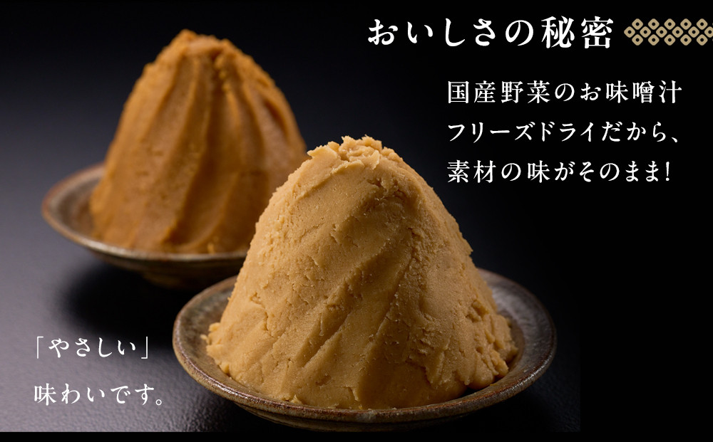 国産具材の赤白お味噌汁（フリーズドライ）24食 [AJ3]