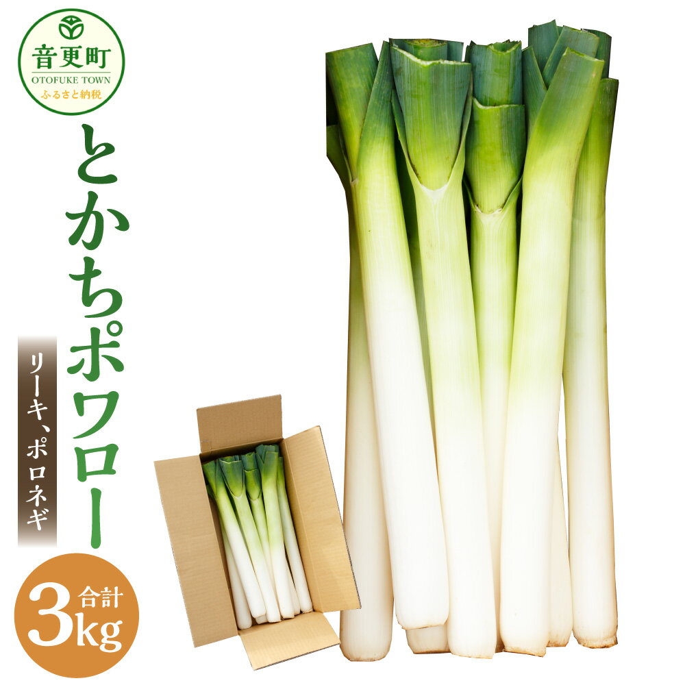 【ふるさと納税】〔先行受付〕「たけなかファーム」とかちポワロー（リーキ、ポロネギ）【A50】 3kg ポワロー ネギ ねぎ 葱 西洋ネギ 野菜 やさい 十勝 北海道 音更町 送料無料 《2025年11月上旬より順次発送》