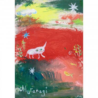 ふるさと納税 石岡市 ムラナギ絵画 No.1534 『 月ノ子 』