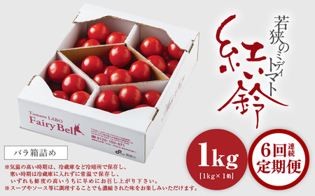 定期便 ≪6ヶ月連続お届け≫じゅわっと極旨のフルーツミディトマト 約1kg (バラ箱詰め)【 とまと トマト フルーツトマト ミニトマト トマトジュース 野菜 やさい 人気 新鮮 産地直送 甘い 高糖