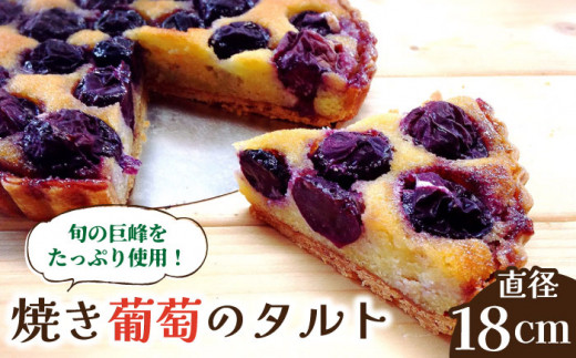 【2025年8月中旬〜発送】【予約制のタルト専門店】焼き葡萄のタルト / ぶどう タルト たると ケーキ タルトケーキ スイーツ デザート / 南島原市 / アトリエジジ [SAA001]