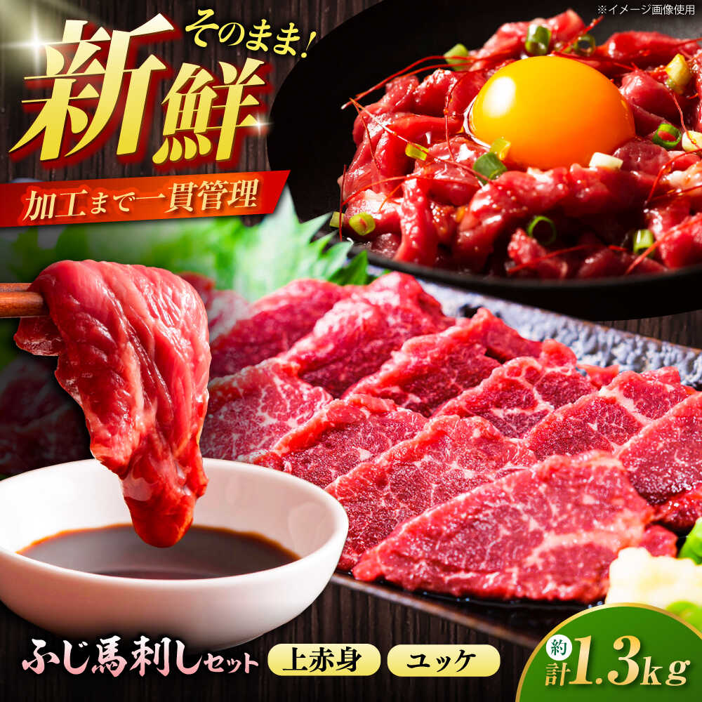 【ふるさと納税】ふじ馬刺し 贅沢1.3kgセット 3995 /馬刺し 食べ比べ うま ばにく 冷凍 馬肉 赤身 熊本県 菊陽 九州 新鮮 お祝い 馬肉 ばさし ユッケ 赤身 食べ比べ 高級 ギフト 贈答 名物 フジチク ふじ馬刺し 食べ比べ 上赤身 たれ付き 【株式会社フジチク】[BHAD131]