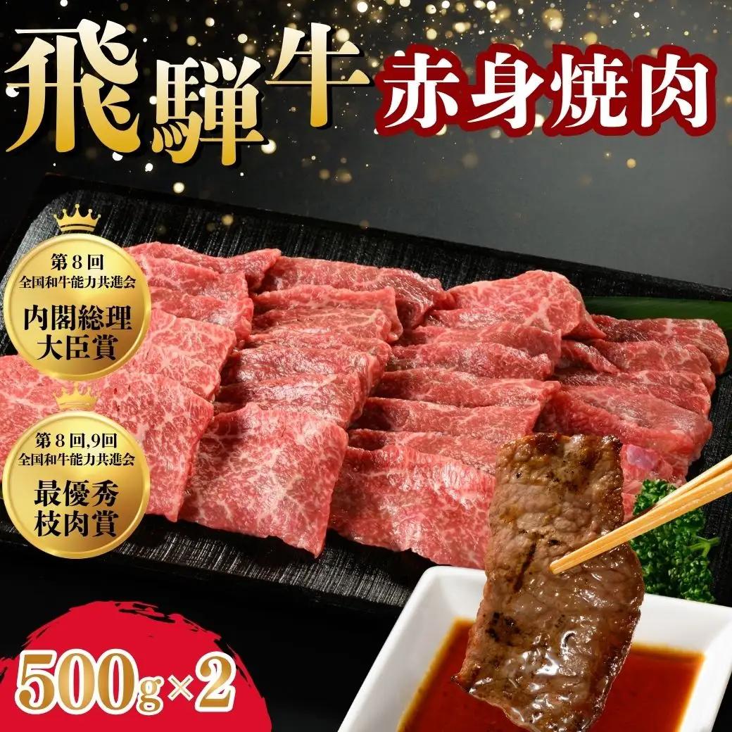 飛騨牛 赤身焼肉　約500g×2 ｜国産 和牛 牛肉
