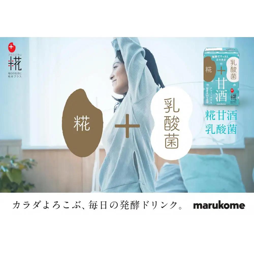 マルコメ　プラス糀　糀甘酒LL　乳酸菌　100ml×12本