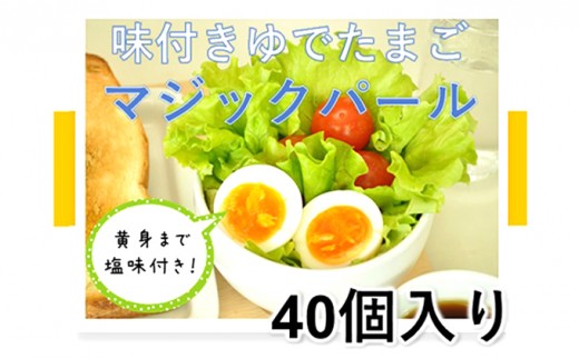 
[№5258-0109]味付ゆでたまご「マジックパール」40個
