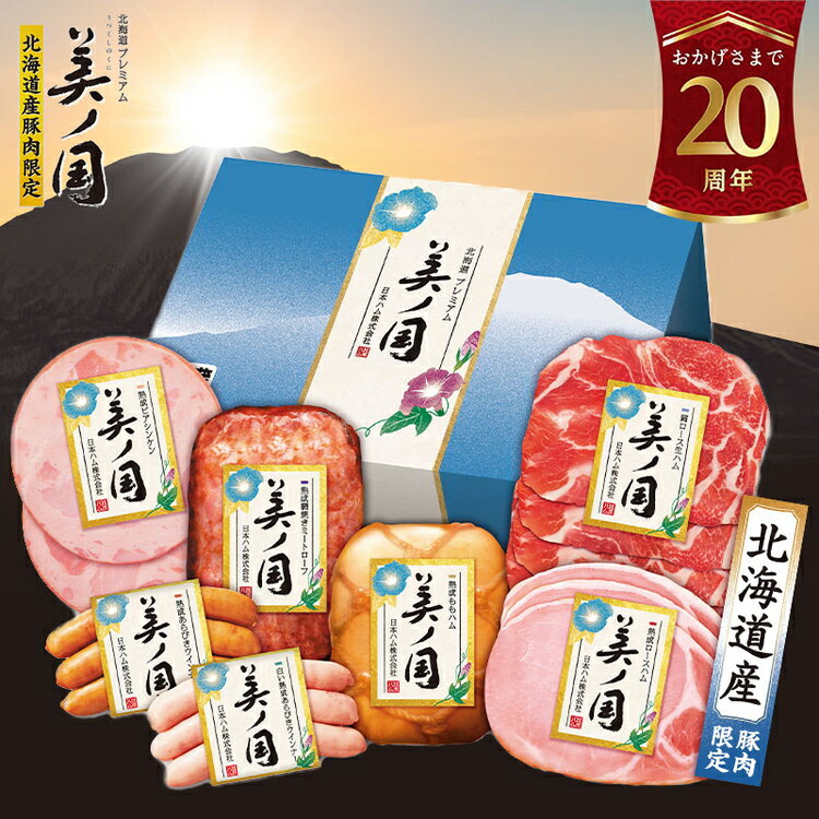 【ふるさと納税】＼発送時期が選べる／019-101 北海道 プレミアム 美ノ国 ブロック ＆ スライス 7点セット ｜ 日本ハム 北海道産豚肉使用 国産 熟成 贈答 ギフト 中元 歳暮 UKH-53