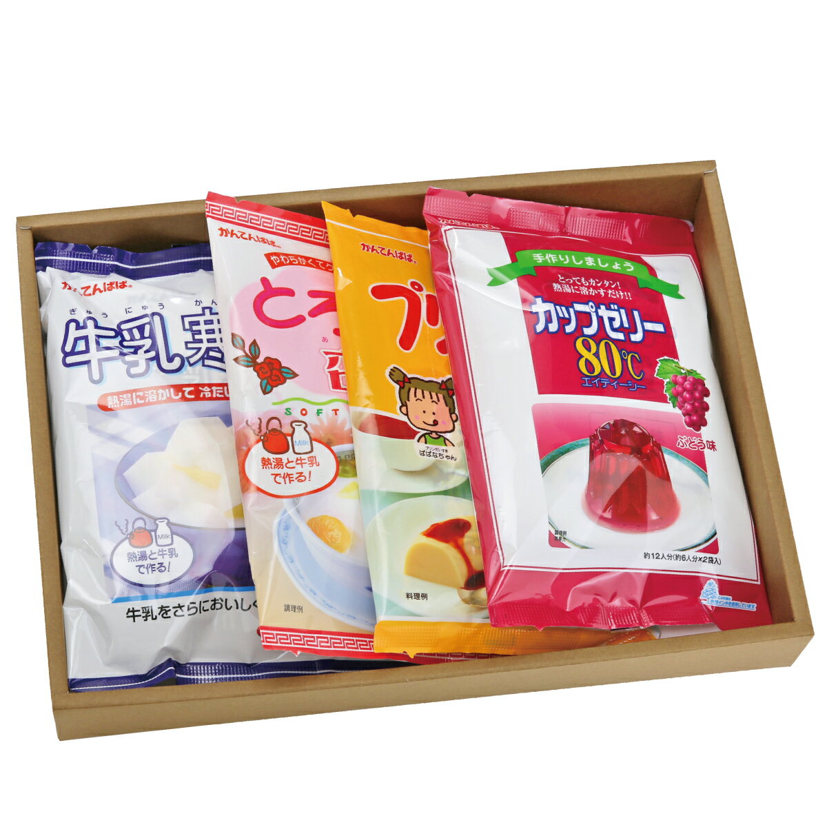 【ふるさと納税】菓子 手作り かんてんぱぱ デザートセット | 菓子 手作り 牛乳寒天 ぶどう味 ゼリー プリン 杏仁豆腐 寒天 かんてんぱぱ 長野県 伊那市