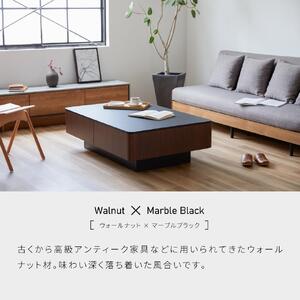 リビングテーブル 120cm MLT-211＜ウォールナット＞【モーブル】【大川家具】