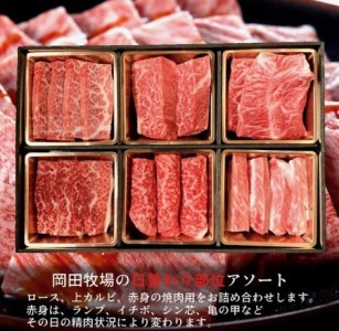 1/10以降配送【美熊野牛】6種の部位が楽しめる食べ比べ焼肉セット