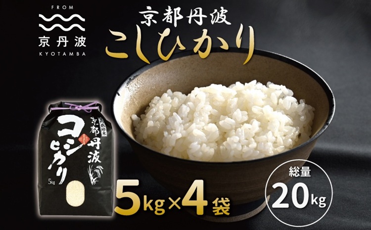 京丹波こしひかり 20kg 令和7年産 京都 米 精米 コシヒカリ ※北海道・沖縄・その他離島は配送不可 [033MB001]