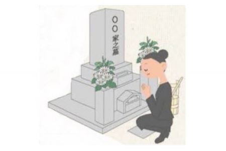 ふるさとのお墓のお掃除、献花サービス