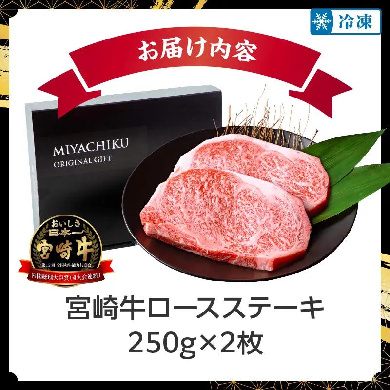牛肉 ステーキ 牛肉 [宮崎牛 ロース 500g 畜産農家応援!]