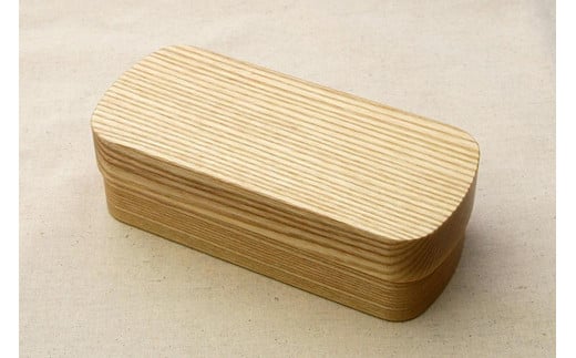 ◇銘木弁当箱 ホワイトアッシュ ナノコート【TN13】