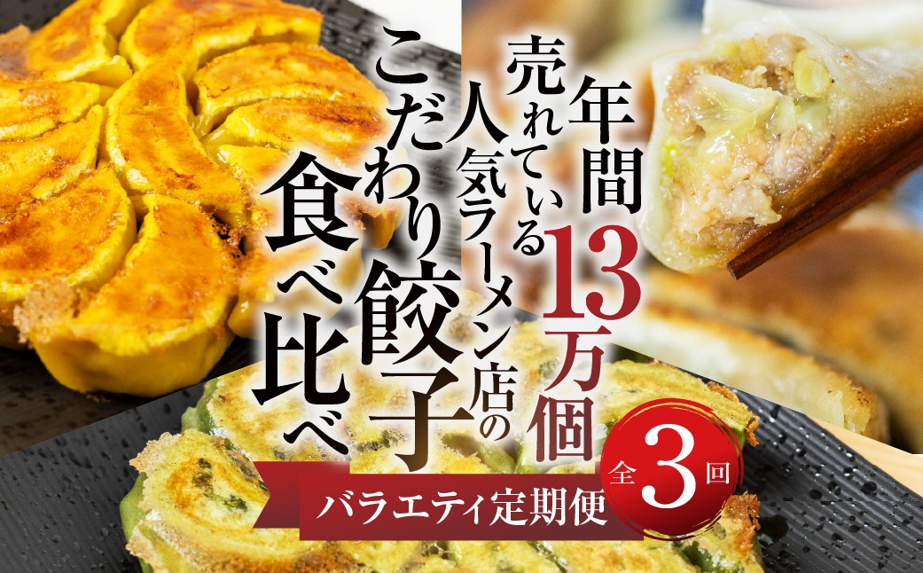 
            【定期便3回】餃子バラエティ 人気餃子 食べ比べ ぎふ絶品餃子 飛騨牛 餃子 もとす織部 冷凍餃子 業務用 ぎょうざ ギョウザ 冷凍 グルメ お取り寄せ グルメ 冷凍食品 国産素材 肉 牛肉 豚肉 ジューシー もちもち [mt1861] 
          