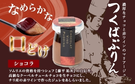 つくばぷりん ショコラ・ヴィノ・プディング ６個 プリン ぷりん ショコラ チョコレート 牛乳 ミルク 卵 赤ワイン スイーツ 贅沢 洋菓子 おやつ 冷菓 ご褒美 デザート 人気 グルメ お取り寄せ 