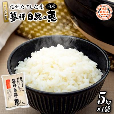 ふるさと納税 立科町 【令和8年産米】 信州たてしな産 蓼科自然の恵 (白米) 5kg