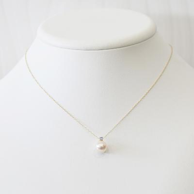 ふるさと納税 天草市 真珠 ネックレス 8-8.5mm ホワイトピンク 12月 タンザナイト K18YG_S101-535 |  | 02