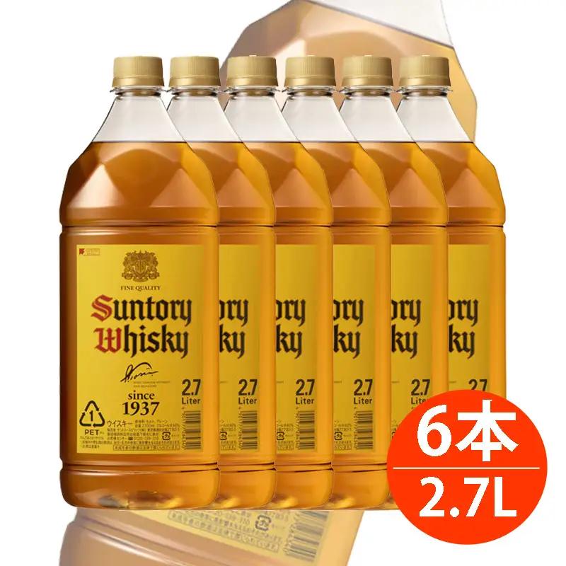 サントリー ウイスキー 角瓶 ペットボトル 2.7L 1ケース（6本） ／ 酒 お酒 山崎 山崎蒸溜所 ウィスキー ウイスキー 国産ウイスキー 国産ウィスキー ジャパニーズウイスキー 人気 オススメ おすすめ 宅飲み ご褒美 洋酒 ストレート ロック ハイボール 水割り お湯割り 万能 サントリー SUNTORY アルコール度数 40％ 40度 No.114
