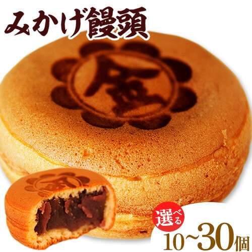 【ふるさと納税】饅頭 まんじゅう みかげ饅頭 選べる 10個 15個 30個 金悦堂《30日以内に発送予定(土日祝除く)》 和菓子 岡山県 浅口市