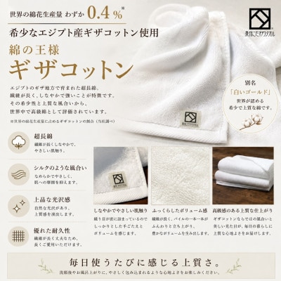 【泉州こだわりタオル認定】ファラオフェイスタオル 2枚セット ギザコットン使用 高級ホテル採用【1752599】