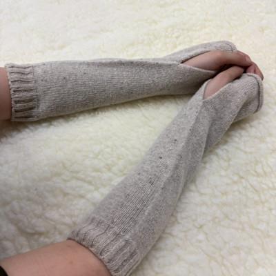 ふるさと納税 岡崎市 MELTY WOOL アームウォーマー(マダラベージュ) |  | 01