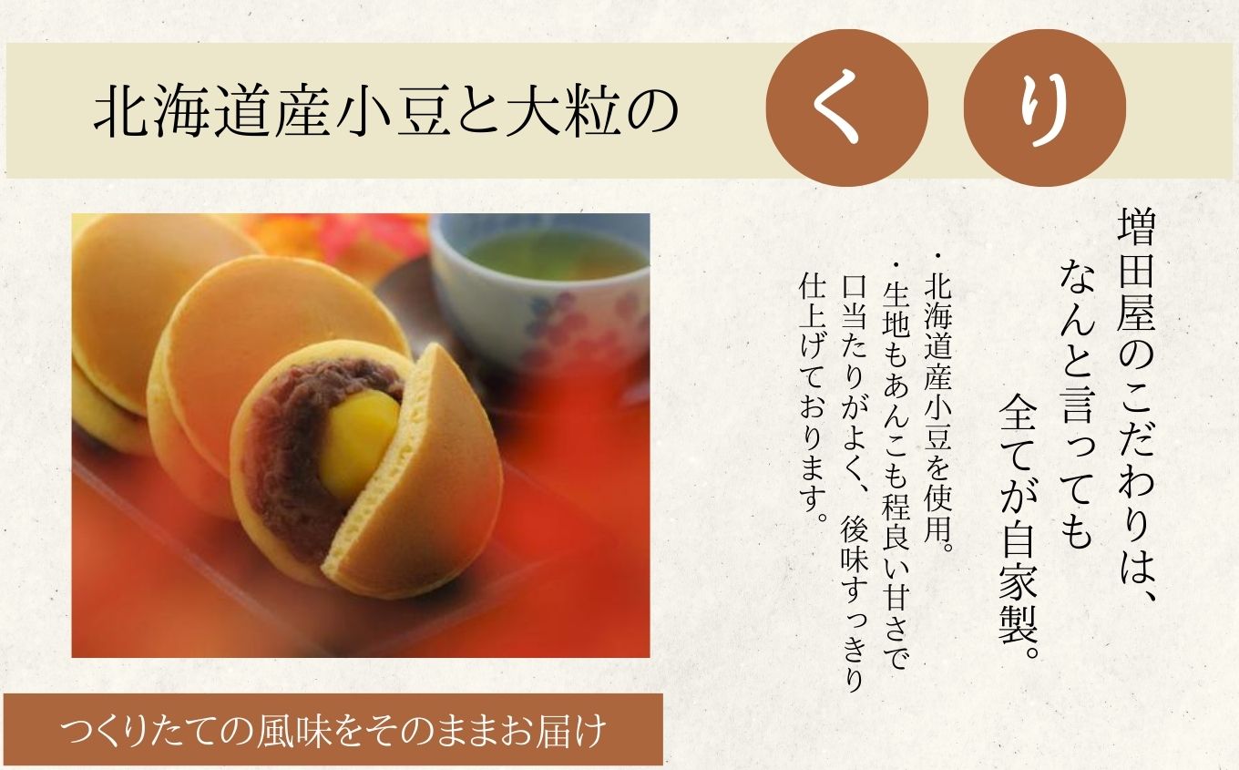 どら焼き3種セット 合計8個入り【増田屋】