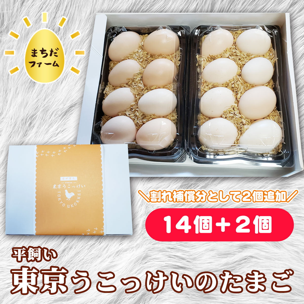 【ふるさと納税】平飼い 東京うこっけいのたまご 14個＋2個 ANAI001／ たまご 卵 egg 烏骨鶏 平飼い 貴重 希少 濃厚 お取り寄せ 送料無料 群馬県