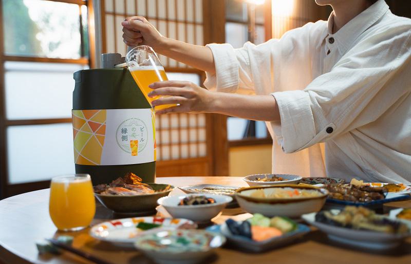 【ビールの縁側】KIX BEER 樽生ヴァイツェン ３リットル（専用ポンプ付き）【クラフトビール ビール お酒 地ビール びーる 泉佐野ブルーイング】 099H887