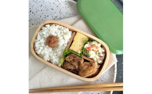 紀州塗り 食洗機対応 くりぬき弁当箱 リーフグリーン ランチボックス お弁当 かわいい 弁当女子 弁当男子