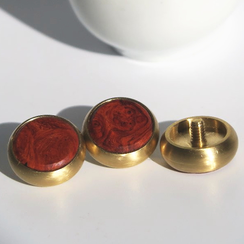 木製ピストンボタン Y型（真鍮削り出し） Y型 真鍮削り出し 選べる 素材 花林コブ材 ローズウッド材 トランペット フリューゲルホルン コルネット ピッコロトランペット 木製 ピストンボタン 重量型