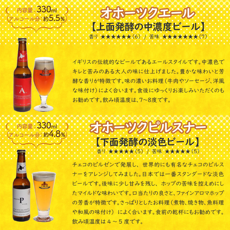 《14営業日以内に発送》オホーツクビールバラエティ 6本セット ( 地ビール ケルシュ オホーツクビール 飲料 お酒 ビール 瓶ビール )【028-0017-2024】