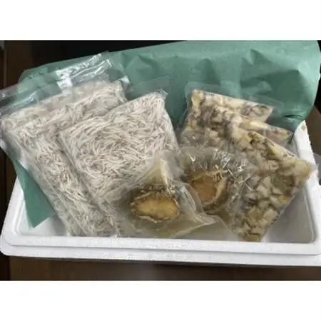 極冷海鮮3点セット(刻みあわび2p・煮あわび2p・生シラス100g6p)(簡易包装)_魚介・海産物 鮑（アワビ） 貝 あわび  魚介・海産物 しらす・ちりめん  シラス チリメン_【配送不可地域：離島