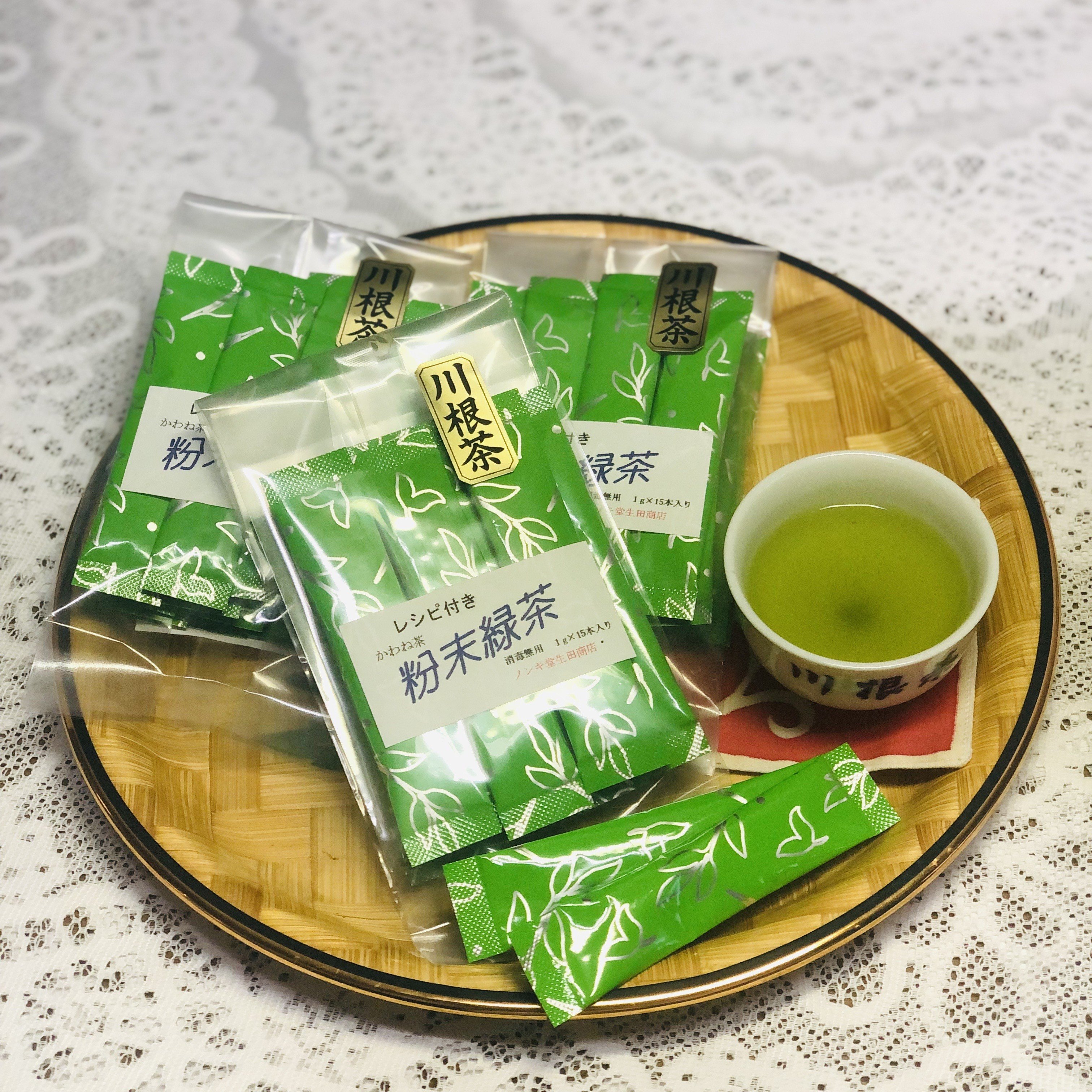 
            5-2 川根本町産「粉末緑茶」1g×45本入　～急須なし・茶殻なし・湯水を注げばすぐ飲めます～
          