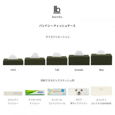 ふるさと納税 奥州市 心地よい暮らしをつくる ティッシュケース Grande モスグリーン バンドシー [AR162] |  | 03