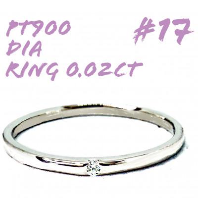 ふるさと納税 笛吹市 PT900　ダイヤモンド リング 0.02CT RADR-6401DI-P #17