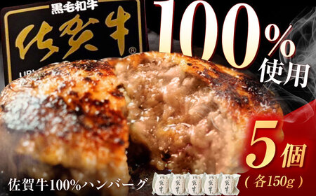 佐賀牛ハンバーグ 150g×5個（真空・個包装） /MKミート武雄[UEM007]
