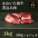 【ふるさと納税】おおいた和牛の煮込み肉2kg（500g×4p） ※真空パック 【匠牧場】 ＜102-007_5＞