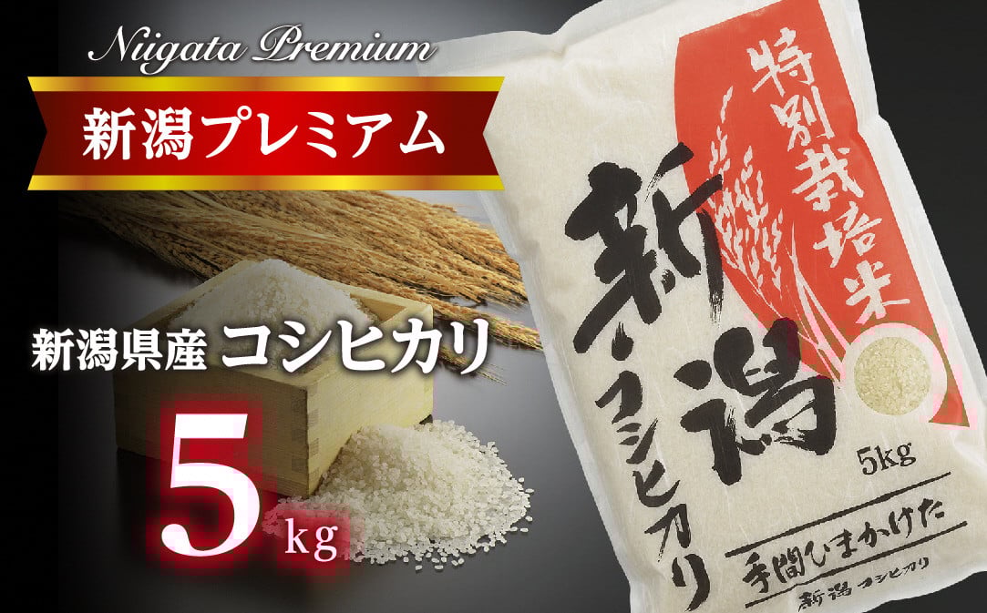 
            【令和7年産】新潟プレミアム 特別栽培米 コシヒカリ 白米5kg FC016017
          