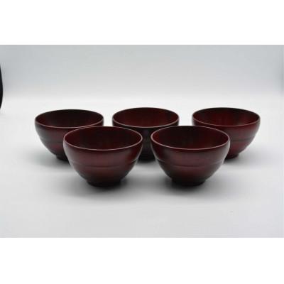 ふるさと納税 高野町 キッズ椀　茜　5個入　A4100