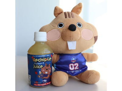 りんごジュース　280ml×24本 ペットボトル 【 でちぷるじゅーす 】 青森ワッツ 限定ラベル バスケットボール 100%ストレート 林檎ジュース バスケットボールチーム支援 青森県五所川原市