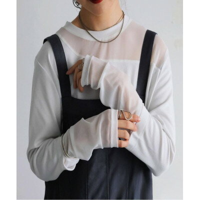 【ふるさと納税】【ANTIQUA/アンティカ】シアー切り替え トップス (PN-00545-03-Regular)【1639344】