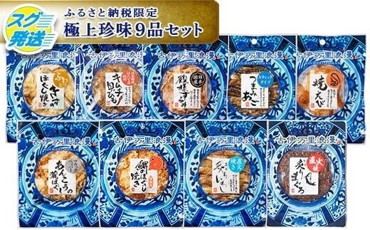 
                  古伊万里浪漫 おつまみ 9選（するめ さきいか等）014-G355【詰め合わせ セット 珍味 海鮮 酒の肴 ギフト 贈り物】
                
