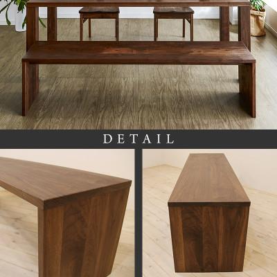 ふるさと納税 大川市 【大川家具】無垢材　ベンチ　type2　凛　幅1600【設置/組立て付き】ウォールナット |  | 02