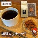 【ふるさと納税】コーヒー豆 珈琲豆 自家焙煎オリジナル コーヒー豆200g アーモンド100gセット コーヒー粉 珈琲粉 ナッツ