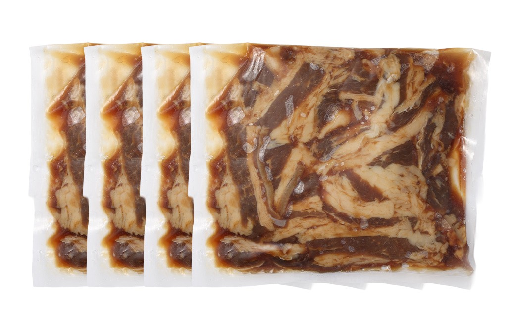 【訳あり】プルコギ風牛肉味付け 500g×4パック 計約2kg
