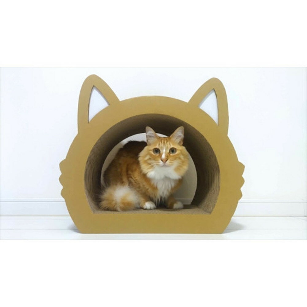【ふるさと納税】ねこの爪とぎ　みみCT　【カラーが選べる、ホワイト・クラフト 】 | ペット用品 爪とぎ 神奈川県 小田原市