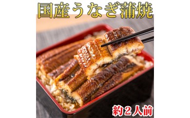 大型サイズ　 ふっくら柔らか国産うなぎ蒲焼き　約２人前　化粧箱入◆<br><br>