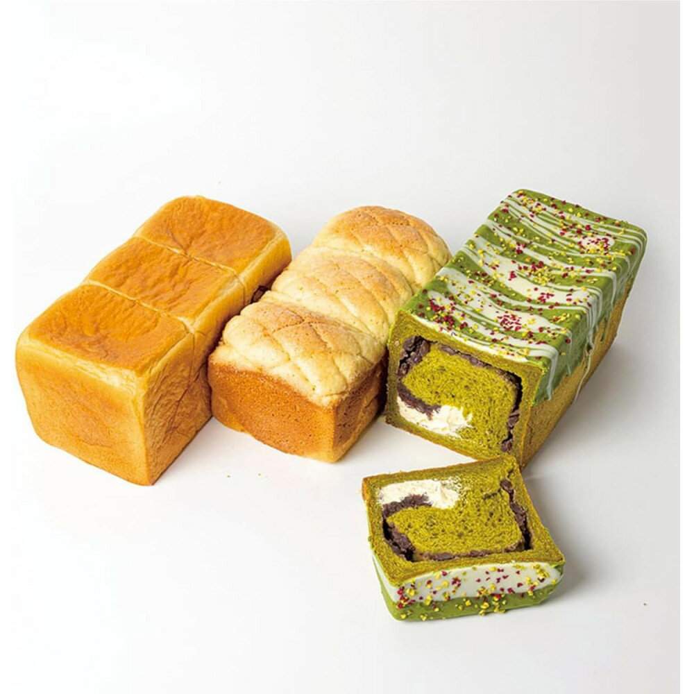 【ふるさと納税】高級食パン 3種3本 食べ比べセット プレミアムシリーズ（角型食パン／メロン食パン／抹茶あずき＆マスカルポーネ食パン）3本セット 角型 メロン 抹茶